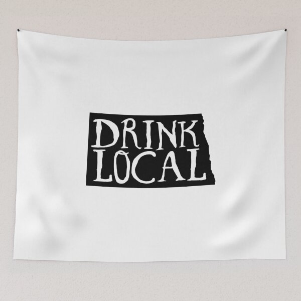 Item preview, Drink Local North Dakota State Outline Craft Beer designed and sold by graf1k.