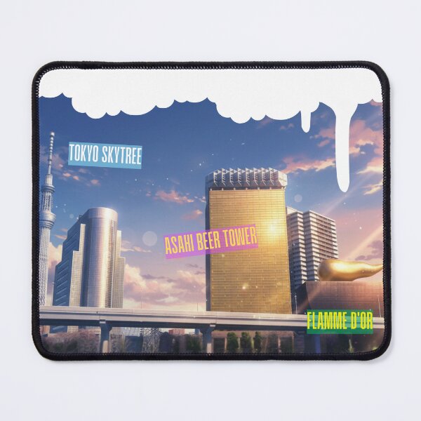 Item preview, Tokyo Landmark Skyline – Skytree & Asahi Tower designed and sold by JapanPopArt.