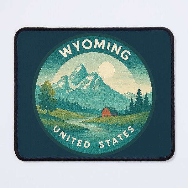 Item preview, Wyoming USA Vintage Travel  designed and sold by Thistle-TShop.