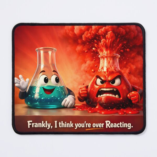 Item preview, Chemist Humor: Frankly, I Think You're Over Reacting designed and sold by MatureProcure.