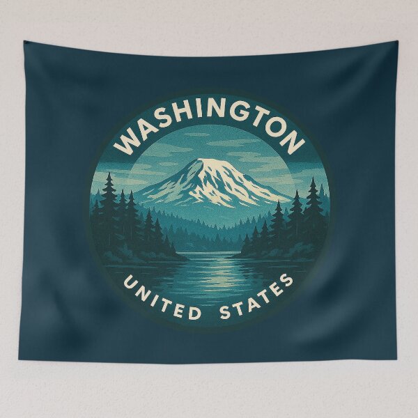 Item preview, Washington USA Vintage Travel  designed and sold by Thistle-TShop.