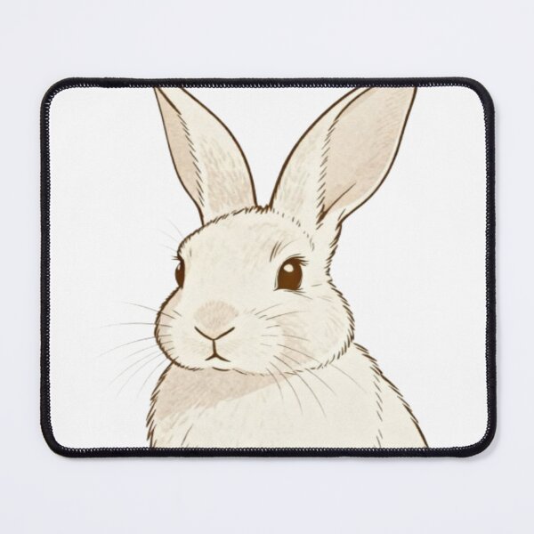 Item preview, Gentle Rabbit – Sepia-Toned Realistic Illustration designed and sold by Cristhian Almanza.