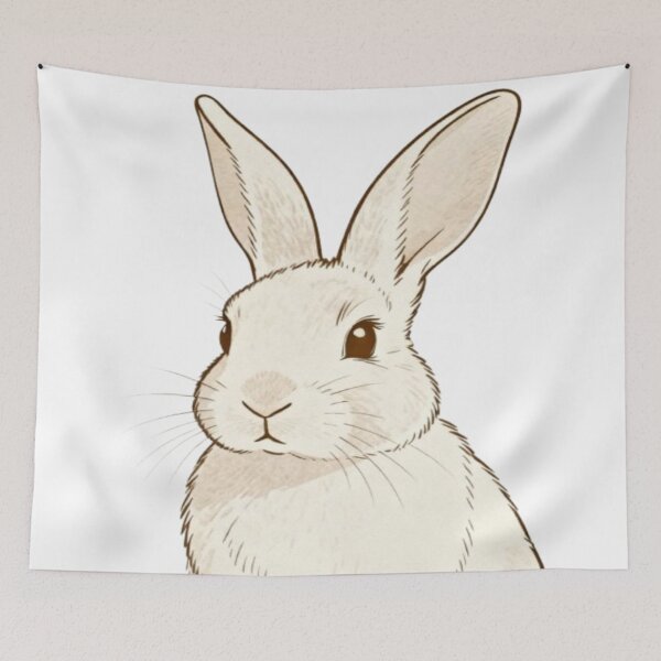 Item preview, Gentle Rabbit – Sepia-Toned Realistic Illustration designed and sold by Cristhian Almanza.