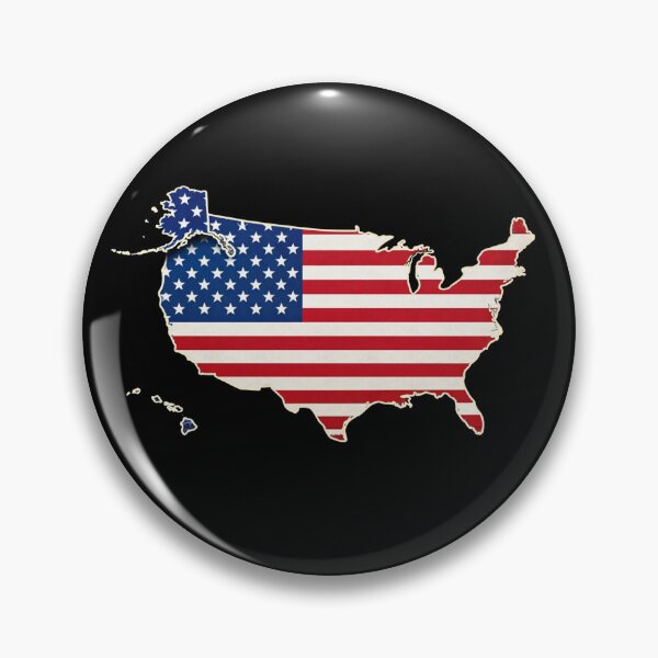 Item preview, United States Stars and Stripes Map designed and sold by Myra365Art.