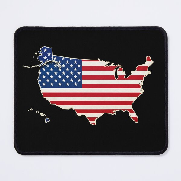 Item preview, United States Stars and Stripes Map designed and sold by Myra365Art.