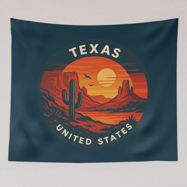 Item preview, Texas USA Vintage Travel  designed and sold by Thistle-TShop.