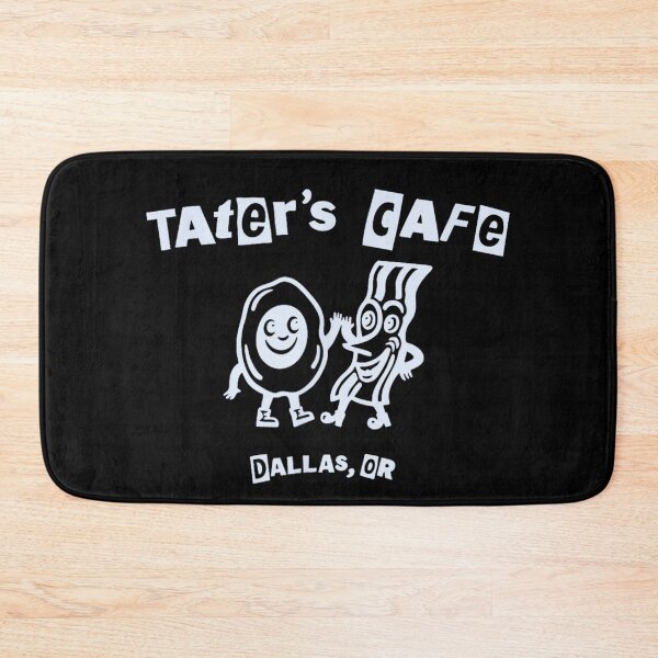 Item preview, Tater's Cafe Dallas Oregon Vintage Style Breakfast Egg and Bacon Mascot designed and sold by GalenoHenley.