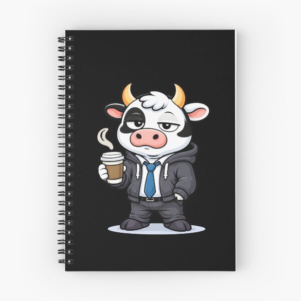 Item preview, 9 to 5 Mood Cow – Cute Office Mascot | Relatable Work Humor Design designed and sold by ColorSplash123.