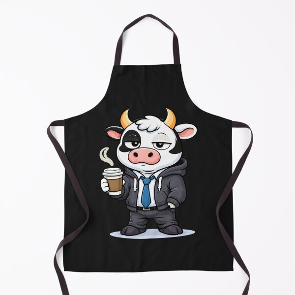Item preview, 9 to 5 Mood Cow – Cute Office Mascot | Relatable Work Humor Design designed and sold by ColorSplash123.