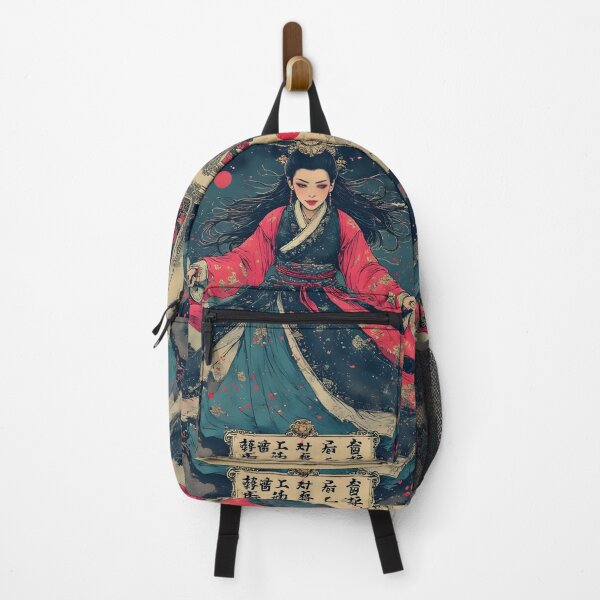 Item preview, Moonlit Samurai Empress Japanese Warrior Ink Art designed and sold by Neer arts.