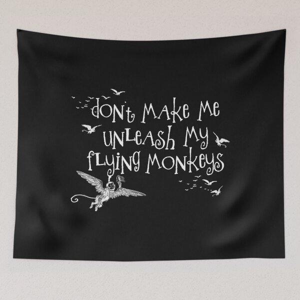 Item preview, Wizard Of Oz Inspired - Don'T Make Me Release My Flying Monkeys - Chalkboard Art - Parody designed and sold by Dododesigner32.