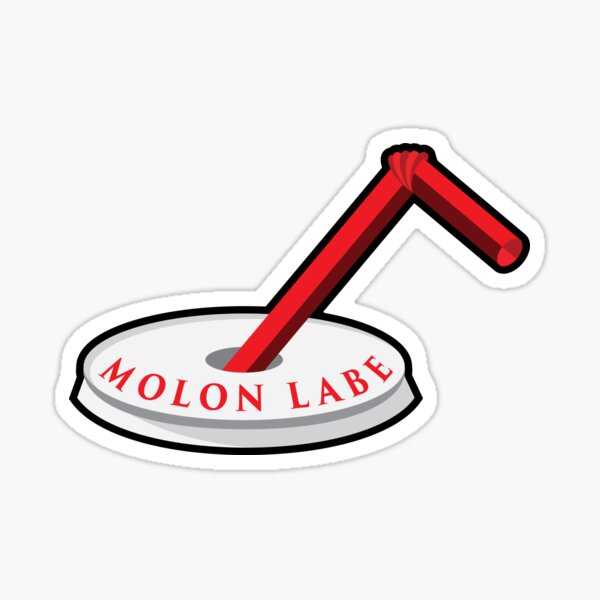 Molon Labe Straw Sticker