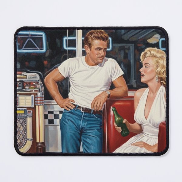 Item preview, Midnight at the Diner: Iconic Hollywood Duo Art designed and sold by Art's Diner.