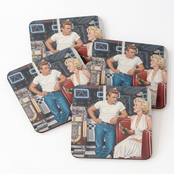 Item preview, Midnight at the Diner: Iconic Hollywood Duo Art designed and sold by Art's Diner.