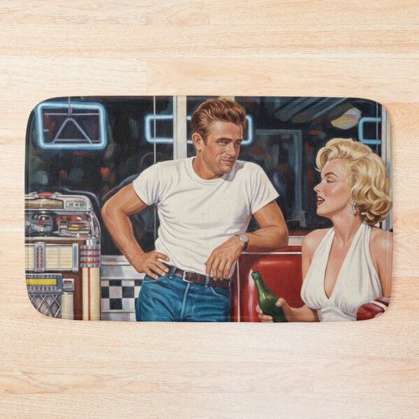 Item preview, Midnight at the Diner: Iconic Hollywood Duo Art designed and sold by Art's Diner.