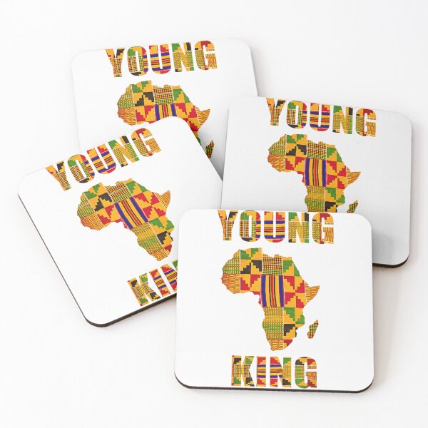 Item preview, Young King African Map Kente Pattern Heritage Pride For Black Men designed and sold by MariCanal.