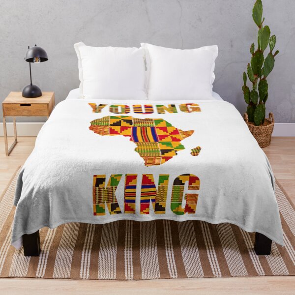 Item preview, Young King African Map Kente Pattern Heritage Pride For Black Men designed and sold by MariCanal.