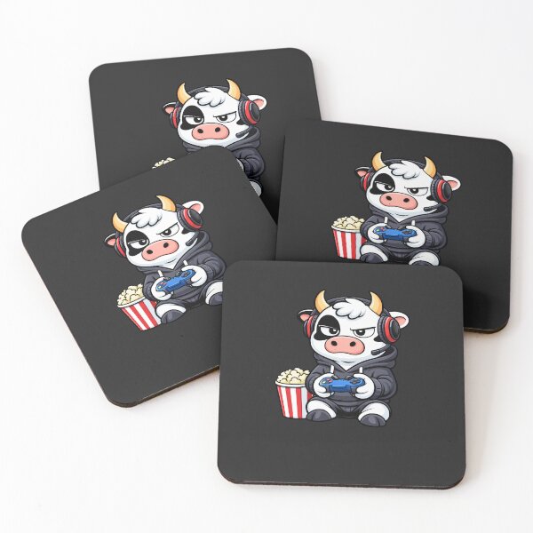 Item preview, Weekend Gamer Cow – Cute Mascot Cartoon | Adult Gaming Humor Design designed and sold by ColorSplash123.