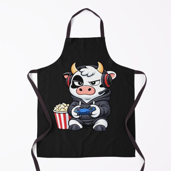 Item preview, Weekend Gamer Cow – Cute Mascot Cartoon | Adult Gaming Humor Design designed and sold by ColorSplash123.