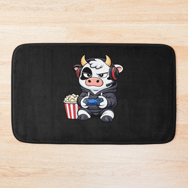 Item preview, Weekend Gamer Cow – Cute Mascot Cartoon | Adult Gaming Humor Design designed and sold by ColorSplash123.