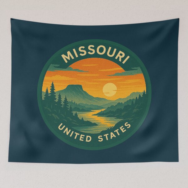 Item preview, Missouri USA Vintage Travel  designed and sold by Thistle-TShop.