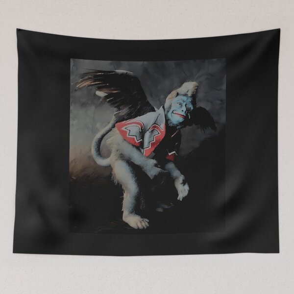 Item preview, Creepy Flying Monkey Oz Print Mask Colorized Rare designed and sold by Dododesigner32.