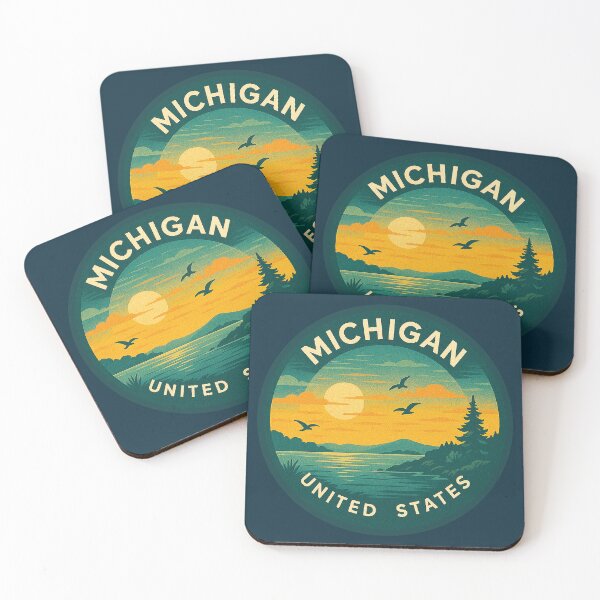 Item preview, Michigan USA Vintage Travel  designed and sold by Thistle-TShop.