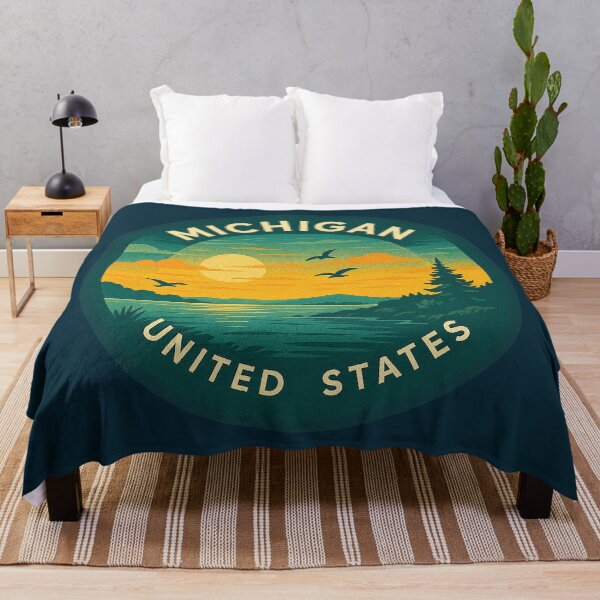 Item preview, Michigan USA Vintage Travel designed and sold by Thistle-TShop.