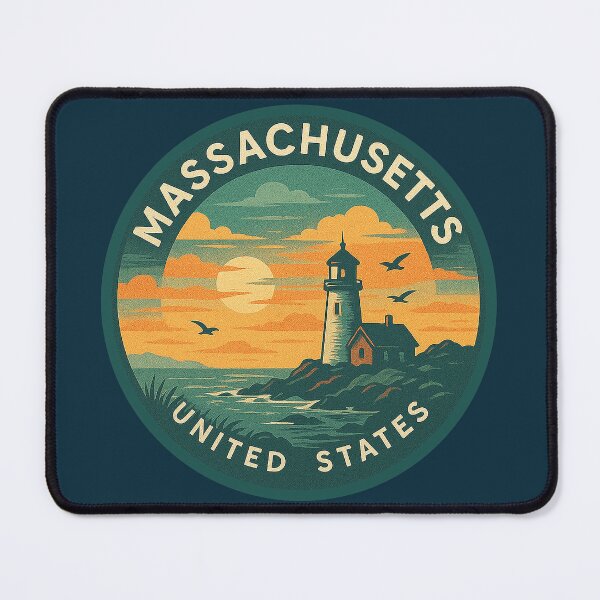 Item preview, Massachusetts USA Vintage Travel designed and sold by Thistle-TShop.