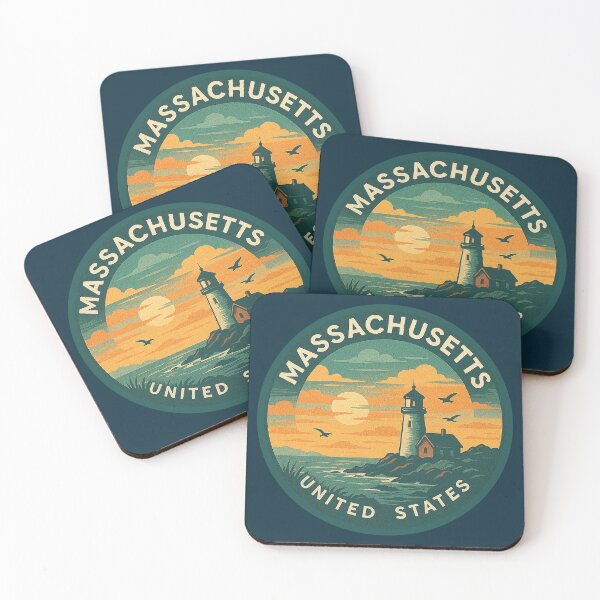 Item preview, Massachusetts USA Vintage Travel  designed and sold by Thistle-TShop.