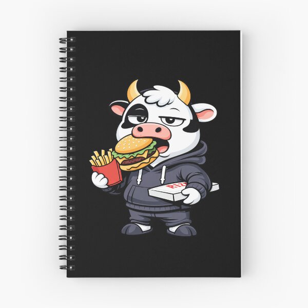 Item preview, Midnight Foodie Cow – Streetwear Mascot Cartoon | Adult Humor Design designed and sold by ColorSplash123.