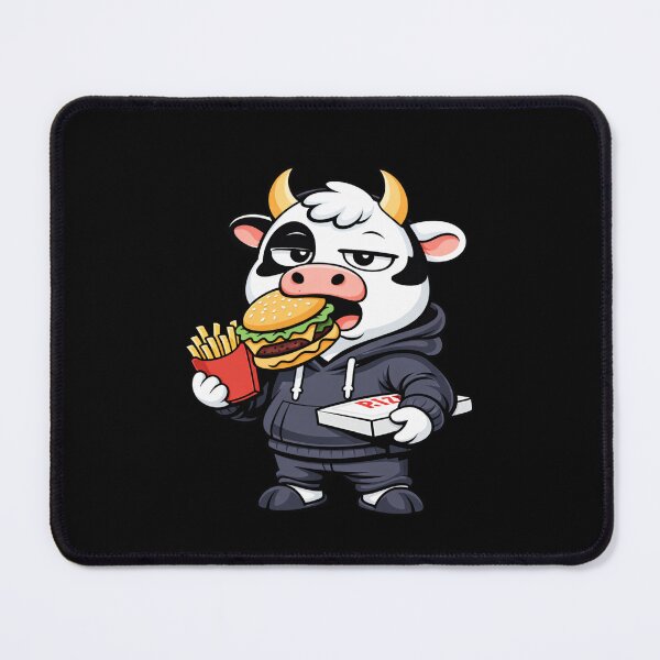 Item preview, Midnight Foodie Cow – Streetwear Mascot Cartoon | Adult Humor Design designed and sold by ColorSplash123.