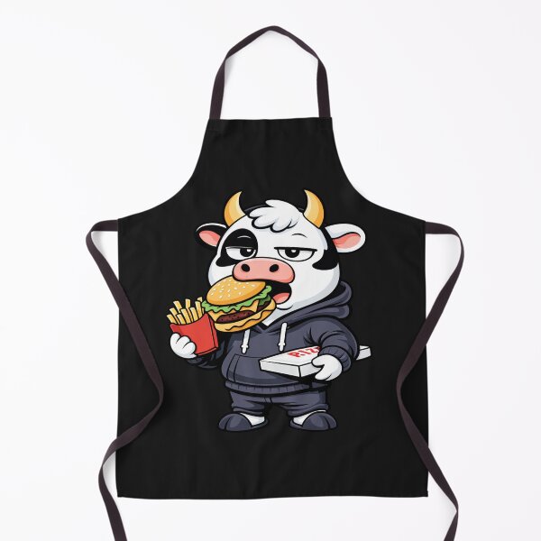 Item preview, Midnight Foodie Cow – Streetwear Mascot Cartoon | Adult Humor Design designed and sold by ColorSplash123.