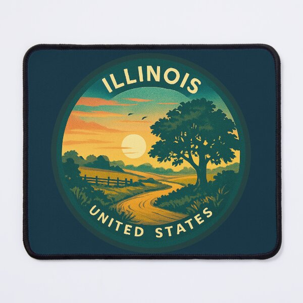 Item preview, Illinois USA Vintage Travel designed and sold by Thistle-TShop.