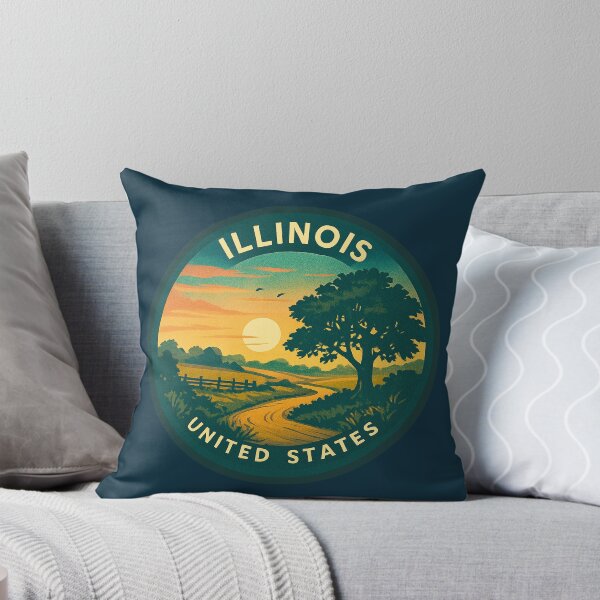 Item preview, Illinois USA Vintage Travel  designed and sold by Thistle-TShop.