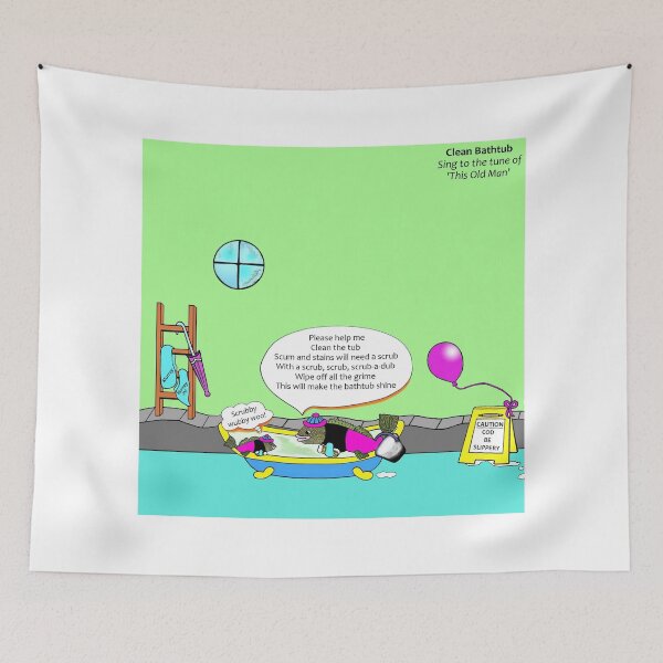 Item preview, Clean Bathtub - This Old Man designed and sold by tuneinwithamy.