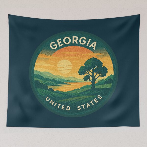 Item preview, Georgia USA Vintage Travel  designed and sold by Thistle-TShop.