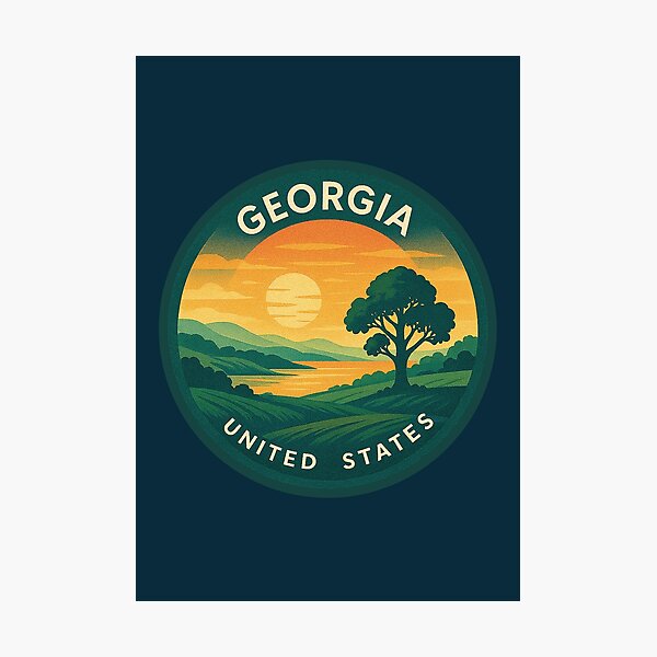 Item preview, Georgia USA Vintage Travel  designed and sold by Thistle-TShop.