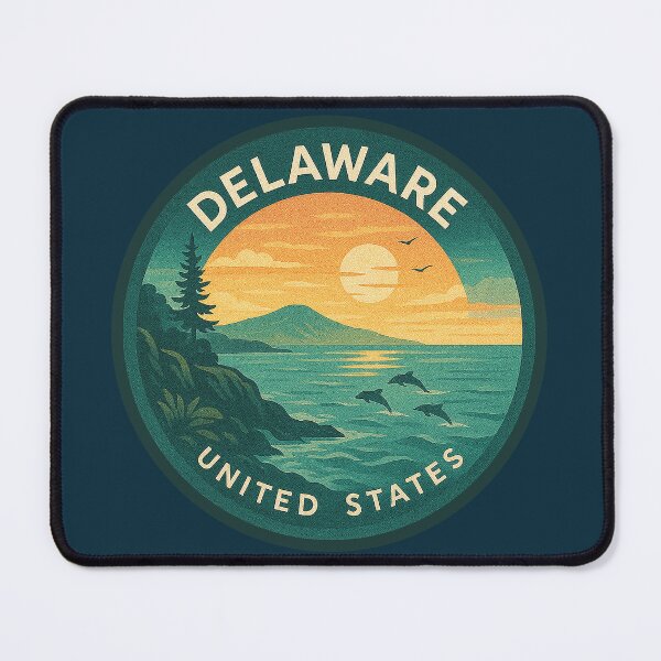 Item preview, Delaware USA Vintage Travel  designed and sold by Thistle-TShop.