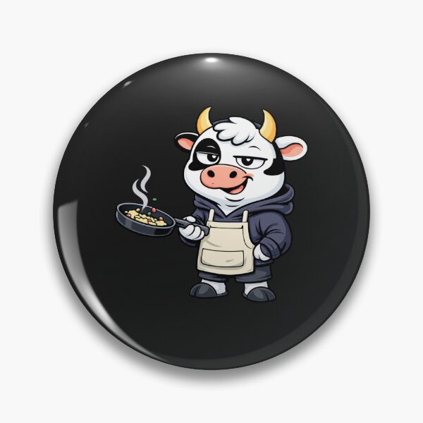 Item preview, Home Chef Cow – Cute Cooking Mascot | Adult Hobby Humor Design designed and sold by ColorSplash123.
