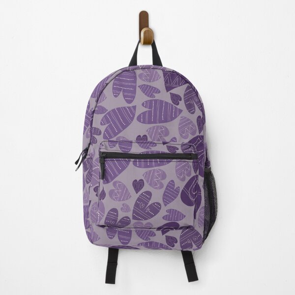 Item preview, Purple Soul: Hand-Drawn Bohemian Heart Pattern for Valentine’s Day designed and sold by Boho Vibes Studio.