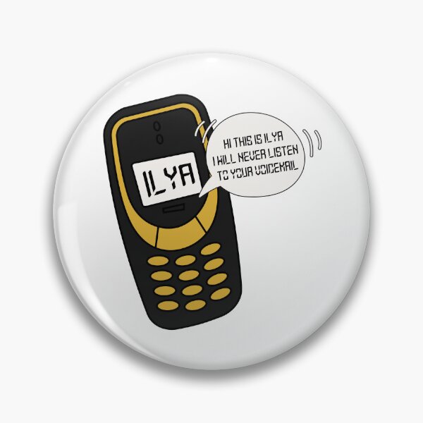Item preview, Ilya's phone voicemail with speech bubble designed and sold by notcooljimmysteve.