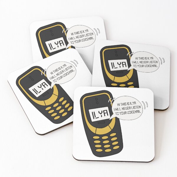 Item preview, Ilya's phone voicemail with speech bubble designed and sold by notcooljimmysteve.
