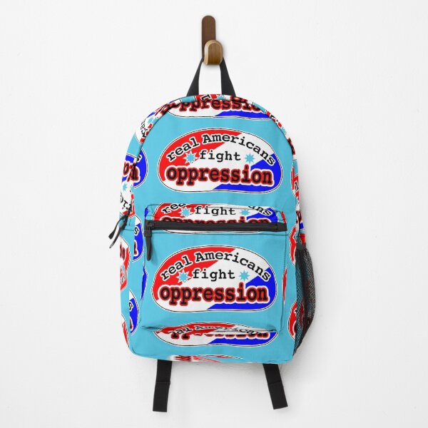 Item preview, Real Americans fight oppression, red white and blue background designed and sold by mntimg.