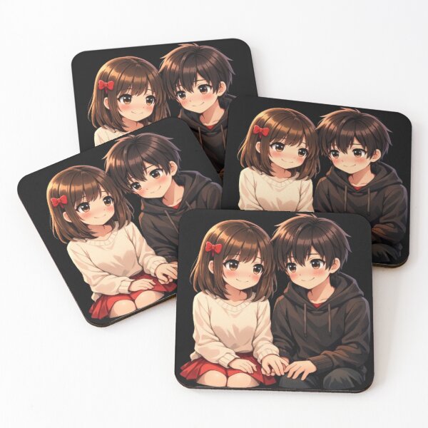 Item preview, Soft Blush Anime Love Illustration designed and sold by CutePearlStudio.
