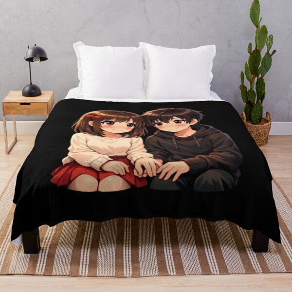 Item preview, Soft Blush Anime Love Illustration designed and sold by CutePearlStudio.