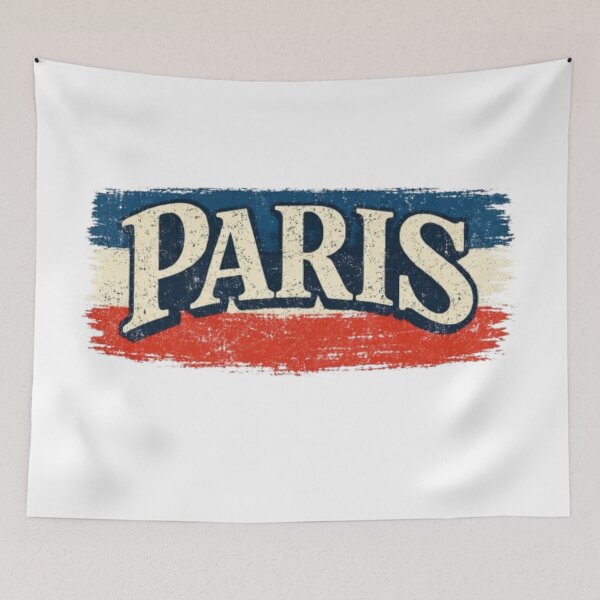 Item preview, Paris Brush Stroke – French Flag Colors designed and sold by wanado.