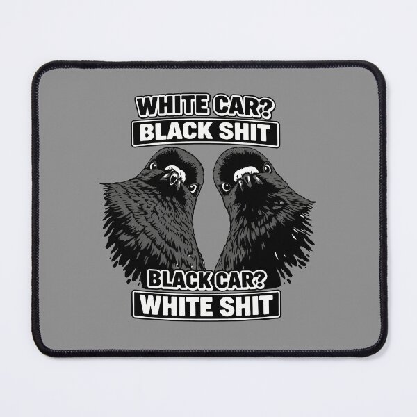Item preview, White Car Black Shit – Funny Pigeons designed and sold by Kaurisdigital.