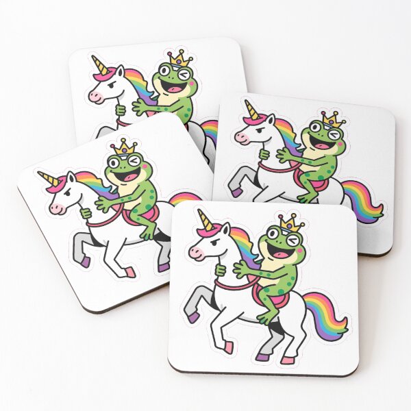 Item preview, Frog on a Unicorn designed and sold by Pixelorbitart.