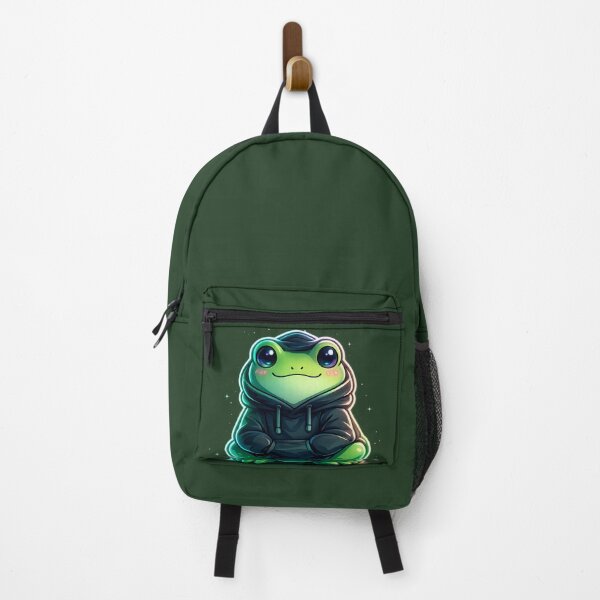 Item preview, Copy of Just Vibing Neon Frog – Cute Cyber Aesthetic Frog in Hoodie designed and sold by Culture Atlas .